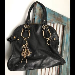 Black leather Juicy Couture Purse